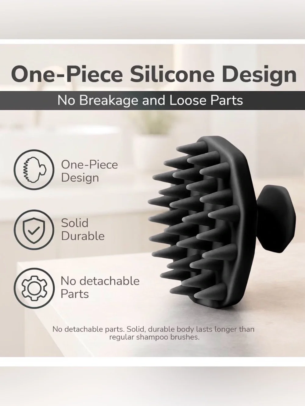 Silicone Scalp Massager Shampoo Brush for Shower